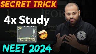 Secret Trick for 4X Study| NEET 2024 | MR Sir Motivation | Last 4 Months Strategy | PhysicsWallah