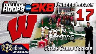 Caleb Booker Career Legacy | College Basketball 2K8 | Livestream 17