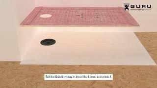 How to Install Heavy Duty Shower Tray with Square Drain (Preslope Installation)