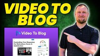 AI Turns 50-Min Video to SEO Blog in Minutes! Video to Blog Review 