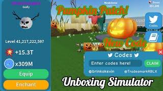 Pumpkin Patch! | Roblox: Unboxing Simulator