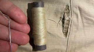 Learn how to fix a hole on your jeans invisibly / do it your yourself and keep your clothes