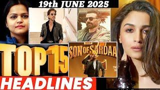 Top 15 Big News of Bollywood 19th JUNE 2025 | Salman Khan , Ramayana, Sunny Deol, Amir Khan