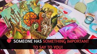 ️ SOMEONE HAS SOMETHING IMPORTANT TO SAY TO YOU!  #tarot #soulmate #love #lover #truelove
