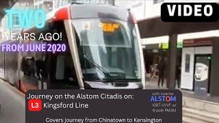 Sydney Light Rail Alstom Citadis X05 Ride: Chinatown → Kensington, Running Sound