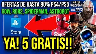 YA!! 5 JUEGOS GRATIS (PS4/PS5, PC)MEGAEVENTO DE OFERTAS HASTA 90% (PS4/PS5)