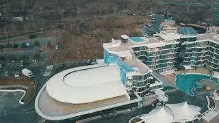 Aerial view Nemo hotel and resort at Langeron Beach Odessa Ukraine