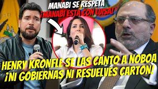 TOPIC RESPONDE A LA ALCALDESA DE MANTA / KRONFLE SE LAS CANTÓ A NOBOA "NI GOBIERNA NI RESUELVE"