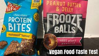 FROOZE BALLS PEANUT BUTTER AND JELLY, ENJOY LIFE CHOCOLATE PROTEIN BITES #froozeballs