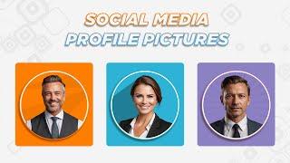 How to create social media profile picture || adobe photoshop