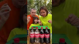 Coca-Cola and Mentos CHALLENGE #shorts 1000 Experiments