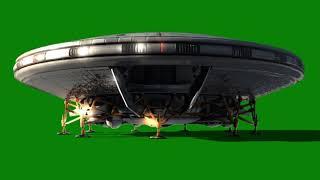 ALIEN SPACE SHIP (GREEN SCREEN)