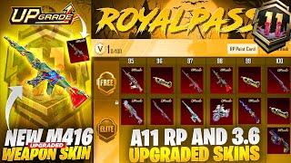 Nature M416 Upgradable Skin | All Skins In 3.6 Update | A11 Royal Pass Rewards |PUBGM