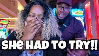 She Did Something She's NEVER Done On ANY Slot Machine!!