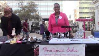 KIVA Members selling their products in Frank Ogawa City Hall Plaza