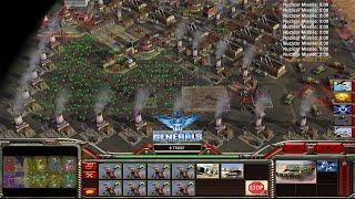 China Infantry - Command And Conquer Generals - Zero Hour - 1 vs 7 (Mini Gunner Reporthing For Duty)