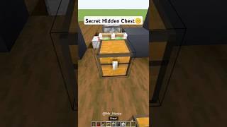 Easy Secret Hidden Chest in Minecraft Bedrock Edition  #shorts