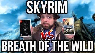 Skyrim vs. Breath of the Wild - What's the BETTER Open World Switch Game? | RGT 85