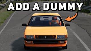 How to Add a Dummy into Your Car! - BeamNG Drive Guide