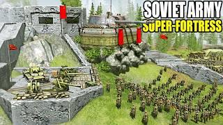I built the Largest WW2 SUPER-FORTRESS Siege EVER... - Gates of Hell: Base Building