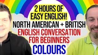 Colours  Easy Beginner English Listening with North American + British English Comprehensible Input