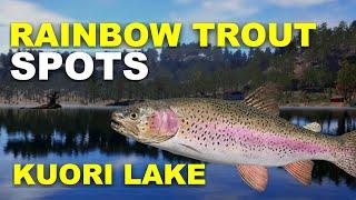 Russian Fishing 4 RAINBOW TROUT SPOTS KUORI LAKE