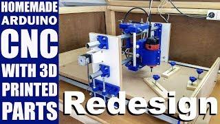 Homemade CNC with 3D Printed Parts - Redesign