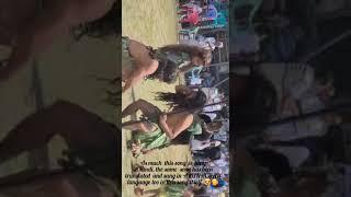 Galo tribe "Kamki youth" are Dancing and entertaining all society while celebrating Mopin Festival.
