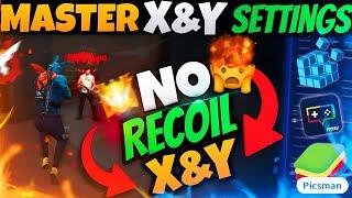 Best SECRET X And Y Sensitivity Settings For No Recoil X&Y Free Fire PC | Bluestacks 5 | Msi 5