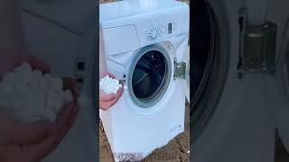 COCA COLA AND MENTOS EXPERIMENT IN WASHING MACHINE! OMG 