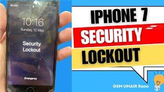 Iphone 7 Security lockout how to lock screen remove