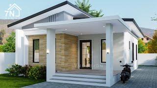 Modern Small House Design | 7 x 11 Meters Floor Plan | 3Bedrooms House