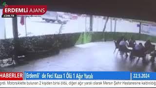 Erdemli’de Feci Kaza 1 Ölü 1 Ağır Yaralı