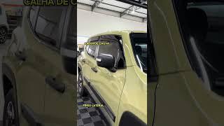 JEEP RENEGADE - FRISO LATERAL ESPECIFICO E CALHA DE CHUVA #jeep #jeeprenegade #renegade