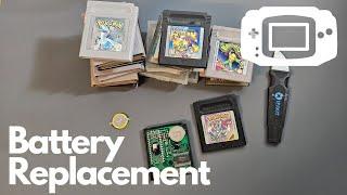 Nintendo GameBoy Advanced Cartridge Battery Replacement