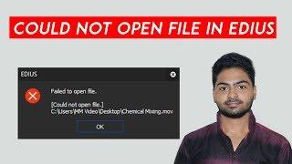 Could not open mov file in Edius 8 I 9