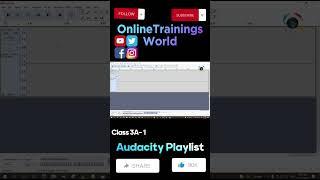 Selection Draw and Envelope tool in Audacity will help you Class 3A- 1 #OnlineTrainingsWorld