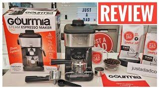 Walmart Gourmia 4-Shot Steam Espresso, Cappuccino & Latte Maker Review