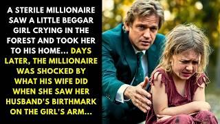 A STERILE MILLIONAIRE SAW A LITTLE BEGGAR GIRL CRYING IN THE FOREST AND TOOK HER TO HIS HOME...