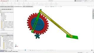 #Whitworthquickreturn mechanism|| #solidworks2019 || Process of animation.