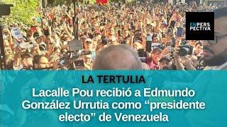 Lacalle Pou recibió a Edmundo González Urrutia, al que considera "presidente electo de Venezuela"