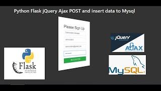 Python Flask jQuery Ajax POST and insert data to Mysql