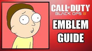 COD: Black Ops 4 - MORTY! - Emblem Guide (Rick & Morty!)