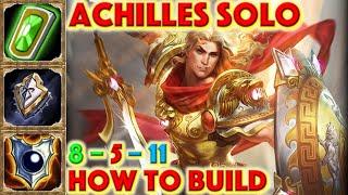 SMITE HOW TO BUILD ACHILLES - Achilles Solo + How To + Guide (Mid Season 7 Conquest) 2020 Solo Lane