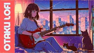 Midnight Guitar Vibes with Otaku Girl | LoFi Beats to Chill & Study beats