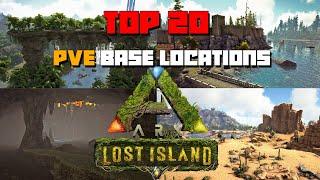 ARK: Lost Island TOP 20 Best PVE Base Locations!