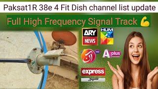 Paksat 38e 4 Fit Dish Latest channel list Update || Paksat mm1 All channels okay