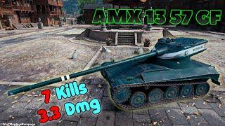 AMX 13 57 GF - 7 Frags 3.3 Damage by player jenik2398