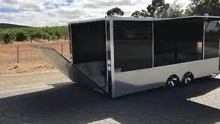 Rayeli Heavy Duty Enclosed Trailer | Door Lowering