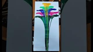 DIY Thread Art  String pull Art #shorts #painting #watercolor #diy #drawing #threadart #ytshorts